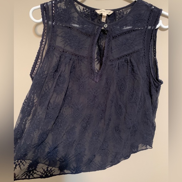 Rebecca Taylor Silk Sleeveless Blouse, size 6 - Picture 8 of 8